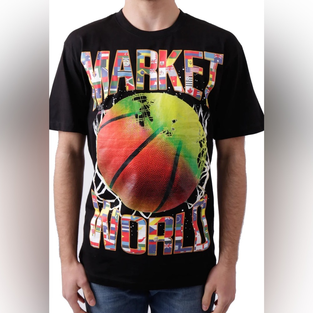Market the game brings us together Basketball T-shirt Large NWT - Picture 5 of 5
